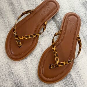 J Crew Sorrento Beach Summer Thong Sandals Sz 6.5